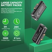 ESYWEN Controller Charger for Xbox One, Xbox Controller Charging Station with 2 x 4800mWh Rechargeable Battery Packs for Xbox Series X/S/One X/S/Elite,Xbox Accessories
