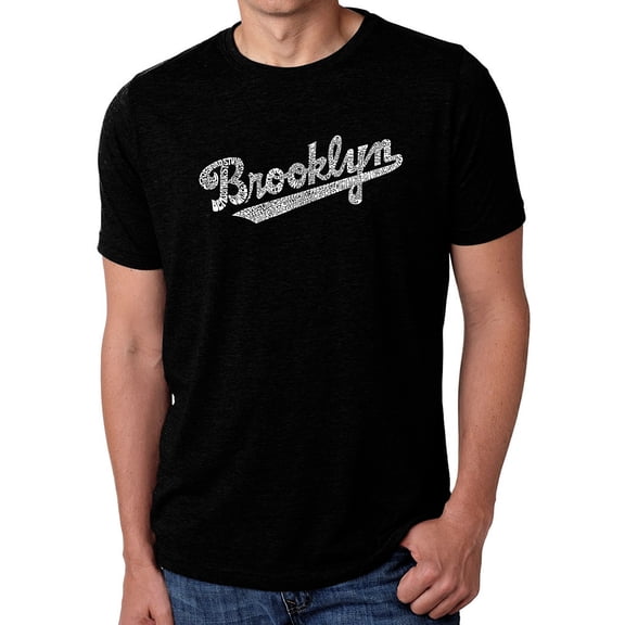 Men's Premium Blend Word Art T-shirt - Brooklyn Neighborhoods