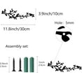thumbnail image 6 of Bird Metal Wall Decor Birds on Branch Vine Olive Wall Art Rustic Black Wall Hanging Sculpture Home Decor Sign Ornament for Home Balcony Living Room Bedroom Indoor Outdoor 11.8x3.9Inch, 6 of 6