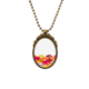 thumbnail image 1 of Collar colgante Vintage de bronce antiguo Unbranded Geometría de la línea Sakura joyería de lujo regalo, 1 of 3