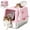 Pink, variant on Tzou Stainless Steel Dog-Proof Cat Litter Box XL, 23.6" Front Entry Top Exit Enclosed Metal Pan with Lid, High-Sided Anti-Leak, Scoop for Big Cats & Multi-Cat Home