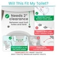 thumbnail image 3 of Toilet Safety Rails for Seniors - Adjustable Grab Bars for Toilet - Toilet Safety Frame - Toilet Assistance for Elderly & Disabled - Toilet Seat with Handles - Bathroom Assist Bar Support Aid, 3 of 9