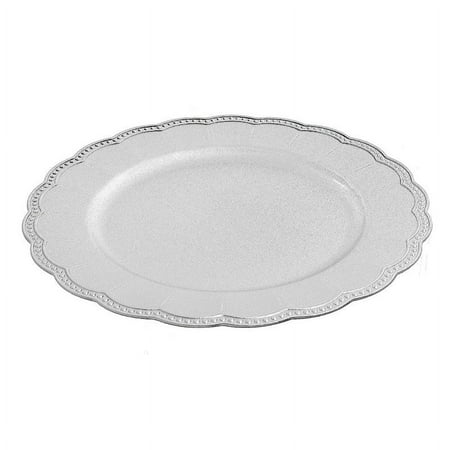 

IH Casa Decor Charger Plate (Scallop Edge) (Silver) (13 ) - Set of 6