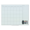 U Brands Floating Glass Dry Erase Undated One Month Calendar 48 x 36 White 3969U00-01