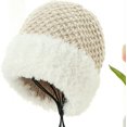 thumbnail image 6 of CoCopeaunts Knitting Bucket Hat Versatile Basin Hat Autumn Winter Warm Cold Proof Thickened Ear Protection Basin Hat Plush Brim, 6 of 8