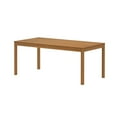 thumbnail image 3 of Now Furniture 72" Wooden Dining Table for 6, Rectangular Kitchen Table - Pecan, 3 of 6