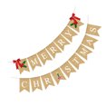 thumbnail image 2 of Raindrops Christmas Party Banner Made of Linen for Decoration Assorted Color Reusable 12 Flags, 2 of 7