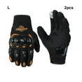 thumbnail image 2 of ziyahi Bike Gloves With Rough Texture For Enhanced Grip And Control • Breathable Perforations For Comfort orange L, 2 of 6
