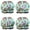 Pioneer Flower Floral-1, variant on Shower Caps,Pioneer Flower Floral Print Pattern Waterproof Shower Cap for Women 4 Pieces,Double Reusable Hair Cover for Shower PEVA Elastic Stretch Hem