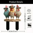 thumbnail image 3 of Rooster Garden Stakes, Rooster Decorations,Yard Chicken Decorations for Backyard Patio Kitchen Decorations and Lawn Ornaments,Garden Decorations,Acrylic Chicken Yard Stakes,Outdoor Garden Art, 3 of 6