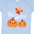 thumbnail image 4 of Inktastic Big Sister Pumpkins with Fall Leaves Girls Baby Bodysuit, 4 of 5