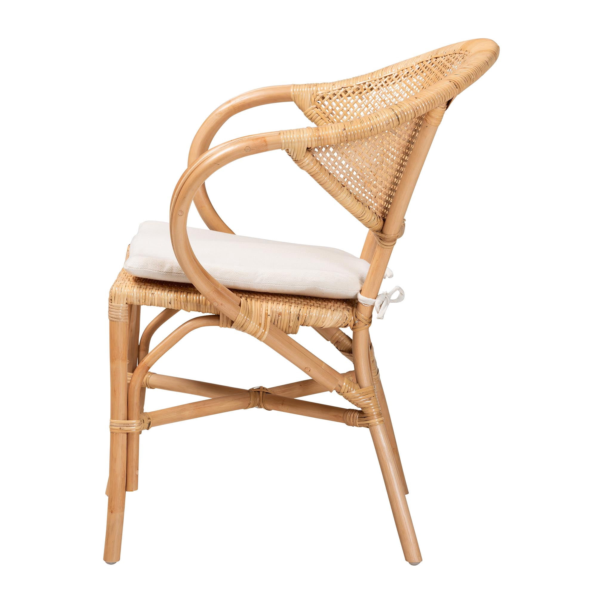 bali & pari Varick Dining Chair Natural Brown