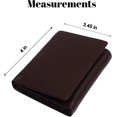 thumbnail image 5 of Swiss Marshall Men's RFID Blocking Premium Leather Classic Trifold Wallet Burgundy, 5 of 9