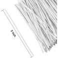 thumbnail image 3 of 1000 bridas de plástico blanco de 5 pulgadas, bridas para cables, para bolsas, herramientas de jardinería, bridas de plástico, bridas para mascarillas, plantas y fiestas, 3 of 5