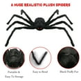 thumbnail image 3 of Innens Halloween Decoration Giant Spider 2.95ft Indoor Outdoor House Decor, Black, 3 of 14