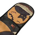 thumbnail image 4 of Yayeee Double Oven Mitt Kitchen Heat Resistant Baking 35" x7" Quilted Glove, Orange Halloween Cat, 4 of 6