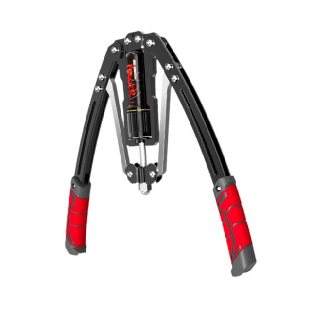 Arm Exerciser Hydraulic Arm Strengthener With Anti Slip Grip For Adults Red Biceps Chest Workout