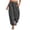 Gray, variant on Womens Balloon Pants Trendy Casual Elastic Waist Wide Leg Harem Pants L