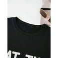thumbnail image 3 of Succulent Print Crew Neck T-shirt, Casual Loose Short Sleeve Fashion Summer T-Shirts Tops, Women's Clothing, 3 of 5