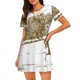 thumbnail image 1 of Fotbe Horse Rider In Field Bata de Dormir para Mujer con Estampado, Camisón de Algodón de Manga Corta, Ropa de Dormir Casual, 1 of 6