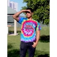 thumbnail image 2 of Faith Family Freedom Neons Tie Dye Spiral Men -Image by Shutterstock, Male XX-Large, 2 of 4