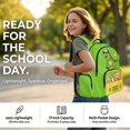 thumbnail image 5 of KUIFORTI Green Dinosaur Backpack and Lunch Box Set 4Pcs with Pencil Pouch Water Bottle Sleeve for Boys Elementary Primary Middle School Students, 5 of 7