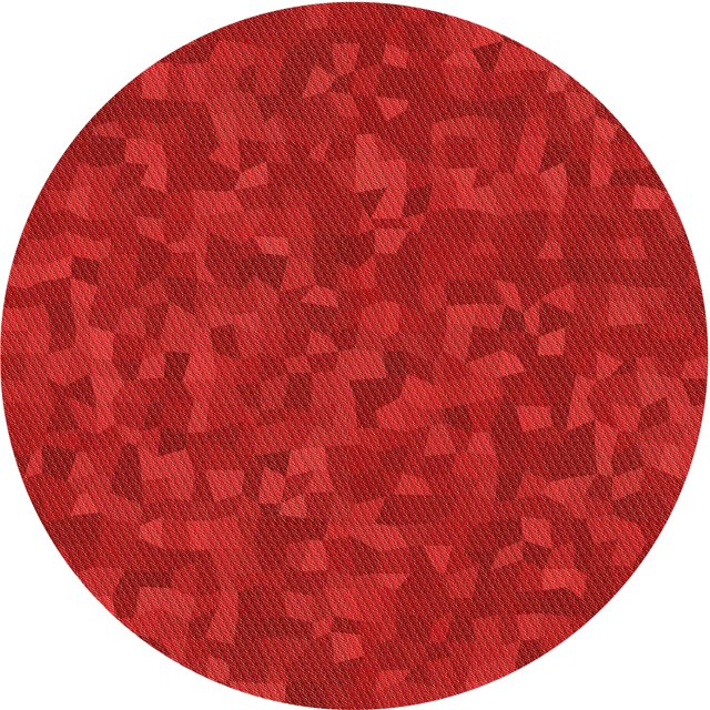 Ahgly Company Tapis d'Intérieur Lavables à la Machine, Carrés, Transitionnels, Rouges, 3 Pi Carrés