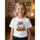thumbnail image 1 of Funny Saint Bernard Boo Halloween T-Shirt - Cute Cartoon Dog & Pumpkin Design, Short Sleeve Crewneck Tee for &, Machine Washable all-Season Comfort, 1 of 6