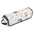 thumbnail image 2 of Hair Tool Organizer Bag with Heat Resistant Mat Removable Travel Storage Case for Hot Air Brushes Curling Irons Cute Animals Pattern, 2 of 8