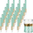 thumbnail image 1 of GHSDFBB 30 Pieces Lash Brushes for Cleaning Lash Shampoo Brushes Lash Brush for Eyelash Lash Brush with Container Blackhead Removing Brush Nose Pore Deep Cleaning Brush (Green,4 Inch), 1 of 7