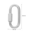 thumbnail image 2 of BESTYASH 20Ud Gancho Mosquetón Resistente En Plata Ideal Para Industrial Y Camping, 2 of 7