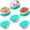 Aqua Sky, variant on 6x1.6 Oz Salad Dressing Containers With Lids, Small Leakproof Reusable Stainless Steel Salad Dressing Container To Go For Lunch Boxes,Sauce containers, Picnics,Travel Meal Prep And Kitchen Storage