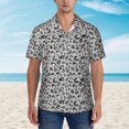 thumbnail image 2 of Kuqiui Wild Animal Leopard Print Pattern Men's Casual Button-Down Shirts Hawaiian Shirt Short Sleeve-XX-Large, 2 of 5