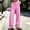 Pink, variant on Zivyakyron Casual Womens Sweat Pants Open Bottom Fall Winter Wide Leg Baggy Comfy Solid Trouser Blue M