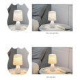 thumbnail image 4 of USB Retro Pleated Beside Lamp Table Cute Desk Lamp for Bedroom Stepless Dimming Bed Lamp Deco LED Light, 4 of 5