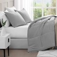 thumbnail image 4 of Casa Platino King Bedding Comforter Set - Duvet Insert King Size, Includes King Comforter and 2 King Pillow Shams - Ultra Soft and Comy King Size Set- Cozy King Size Bed Comforter Set - Silver, 4 of 9