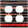 thumbnail image 3 of Metal Light Switch Plate Cover Colorful Safari African Tribal Art Pattern SFR019, 3 of 13