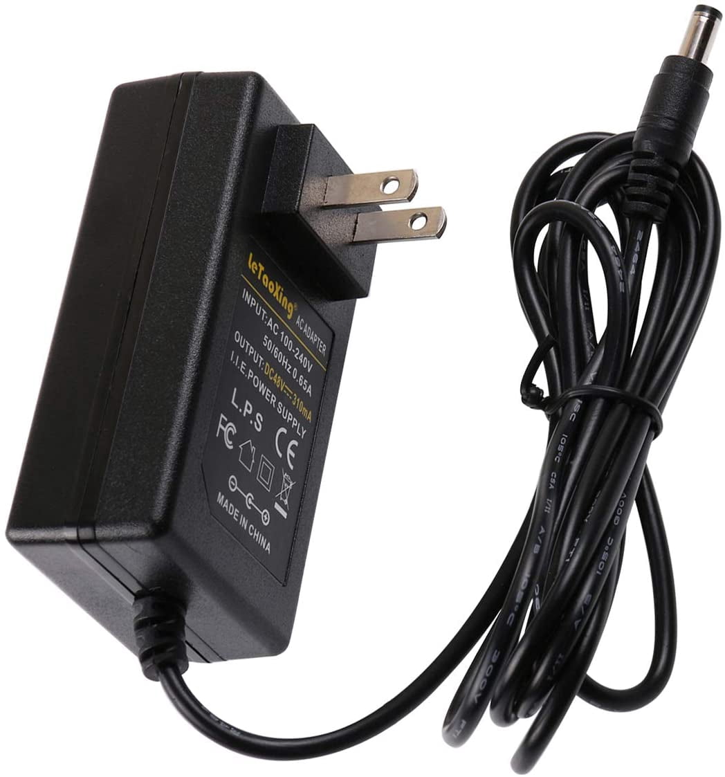 48V Power Supply Adapter 48 Volt Charger for VOIP IP Phones VVX