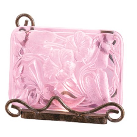 - Fenton Art Glass 6871XU Pink Chiffon Morning Glory Table Sconce