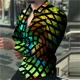 thumbnail image 1 of Camisa de manga larga con cuello tipo polo con estampado 3D de árbol de empalme para hombre, ropa de diseño para fiesta y club, tallas S a 6XL, novedad de 2024, 1 of 6
