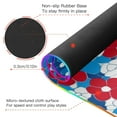 thumbnail image 4 of Blue Red White Flowers RGB Gaming Mouse Pad Large Keyboard Mat Rubber Base 13 Light Modes, 4 of 6