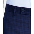 thumbnail image 4 of Men's Slim-Fit Plaid Performance Dress Pants Blue 36x29, 4 of 6