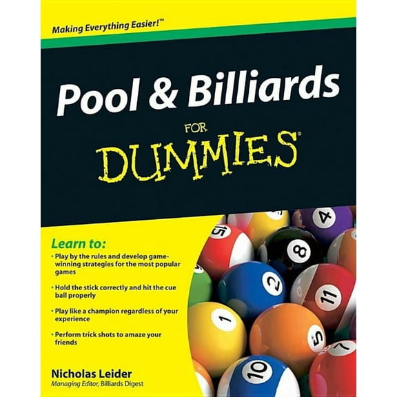 For Dummies Pool & Billiards for Dummies, (Paperback)