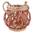 thumbnail image 2 of Farmhouse Decor Lantern Woven Candle Lantern Table Lanterns 33x20cm Vintage Style 1Pcs, 2 of 5