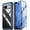 Blue, variant on Poetic Guardian Series Back Cover Cell Phone Case for Google Pixel 8A, Black