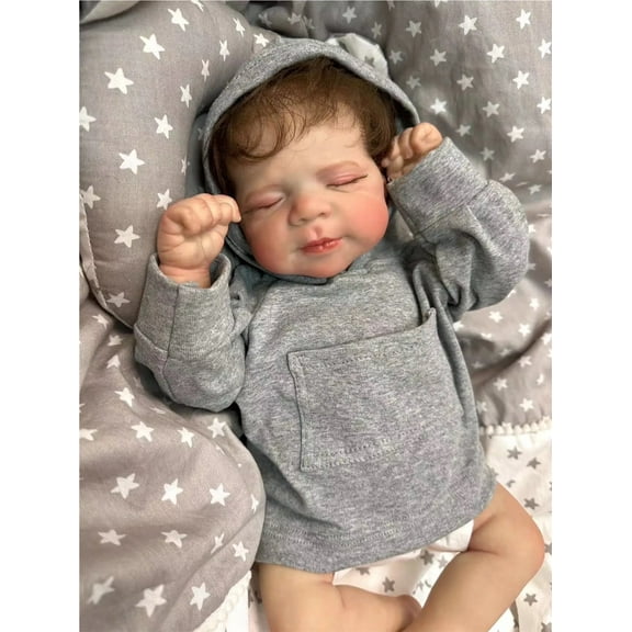 45cm realistic sleeping baby dolls life size silicone baby reborn dolls silicone newborn baby