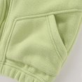 thumbnail image 5 of Hinvhai Boys Polar Fleece Jacket Zipper Long Sleeve Todder Fall Spring Coat Green 4 Years, 5 of 9