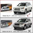 thumbnail image 3 of Conjunto de faros Reinko para Toyota RAV4 2009-2012, cromado, 3 of 8