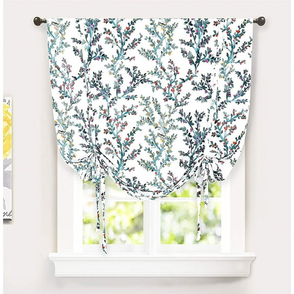 DriftAway Modern 1 Piece Floral Room Darkening, Energy Efficient Curtains