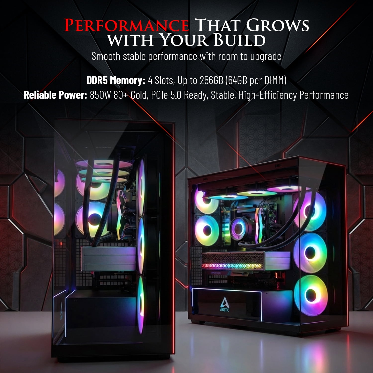 Hachiman PC Kori Gaming PC, AMD Ryzen 7 7800X3D, NVIDIA GeForce RTX 5070 12GB, 32GB DDR5 6000MHz RGB, 2TB Gen4 NVMe SSD, 360 A-RGB AIO, Wi-Fi 6, Windows 11 Home, Desktop Computer